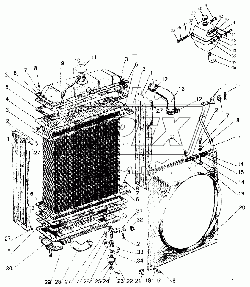 Блок охлаждения (для тракторов «Беларус-100Х»)