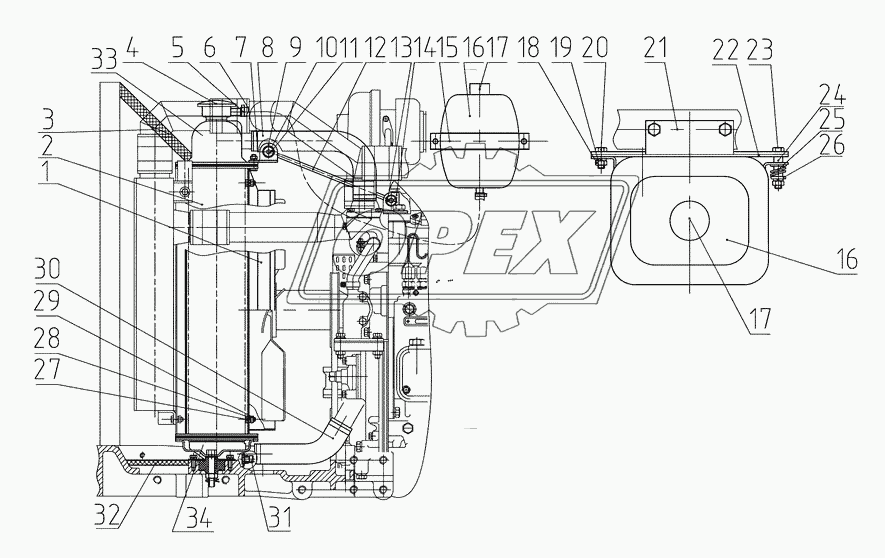 Блок охлаждения (для трактора «БЕЛАРУС-821.3/921.3»)