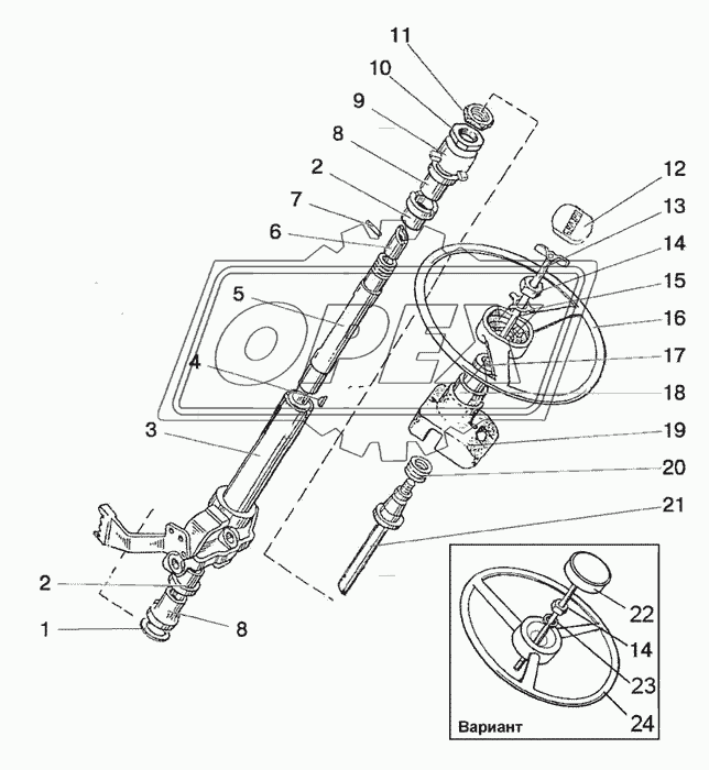 Колонка рулевая 1