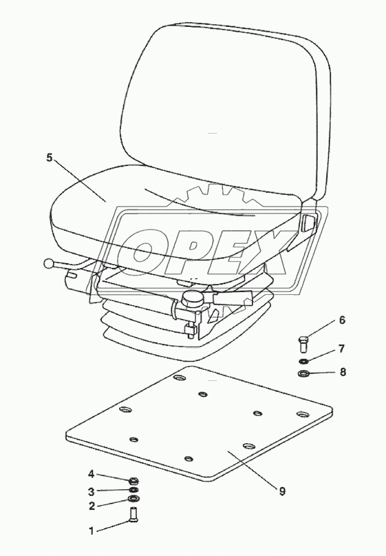 Сиденье оператора