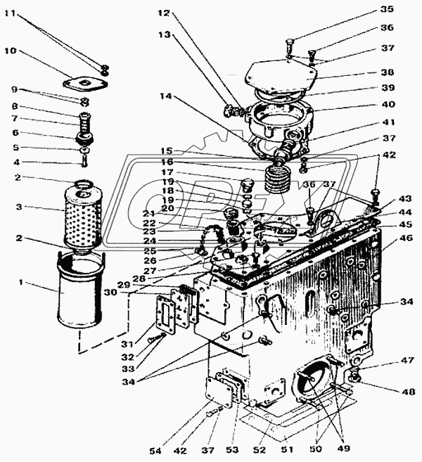 Бак масляный и Фильтр