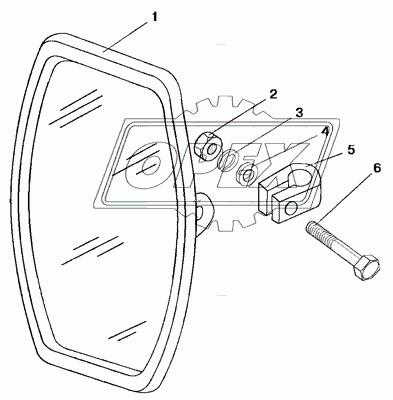 Зеркало заднего вида боковое