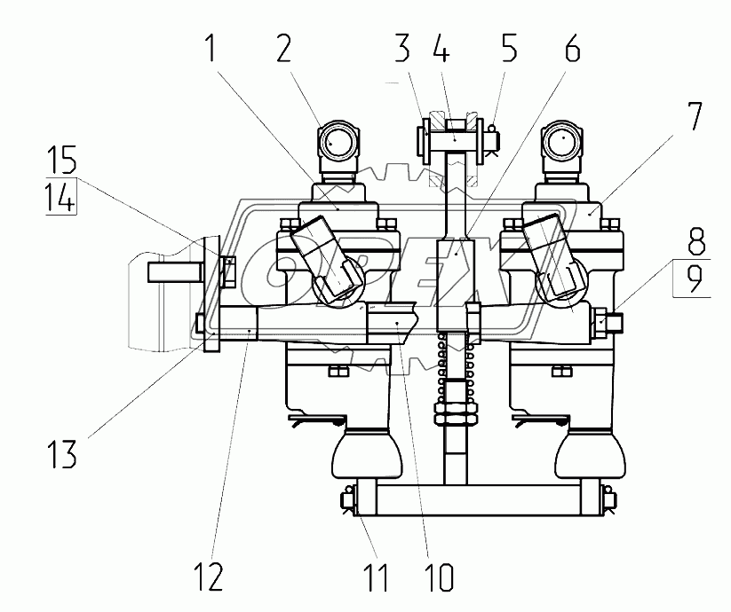 Кран тормозной 2