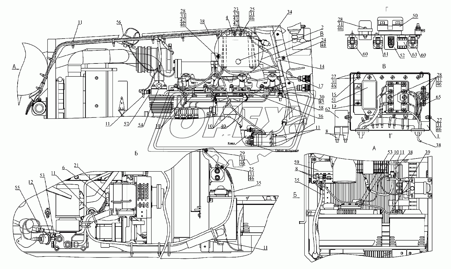 Электрооборудование двигателя 921-3700030-Б