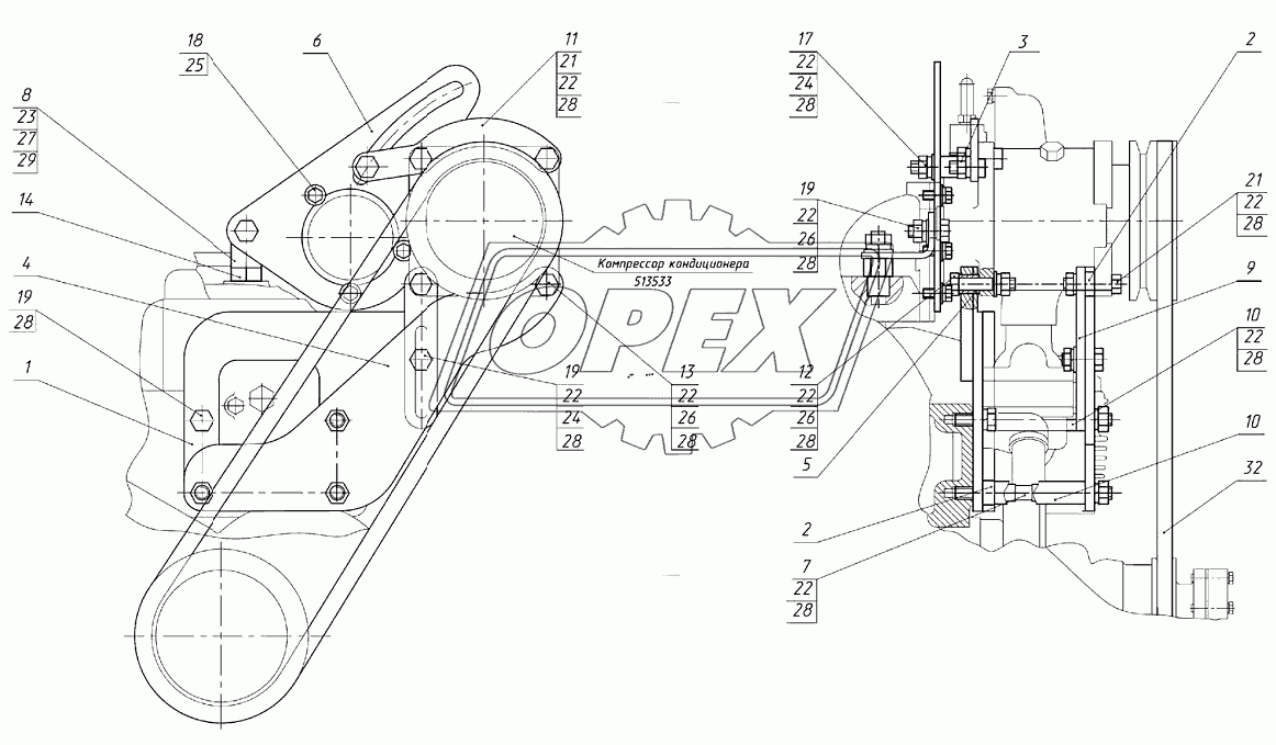 Компрессор кондиционера 950-8114010