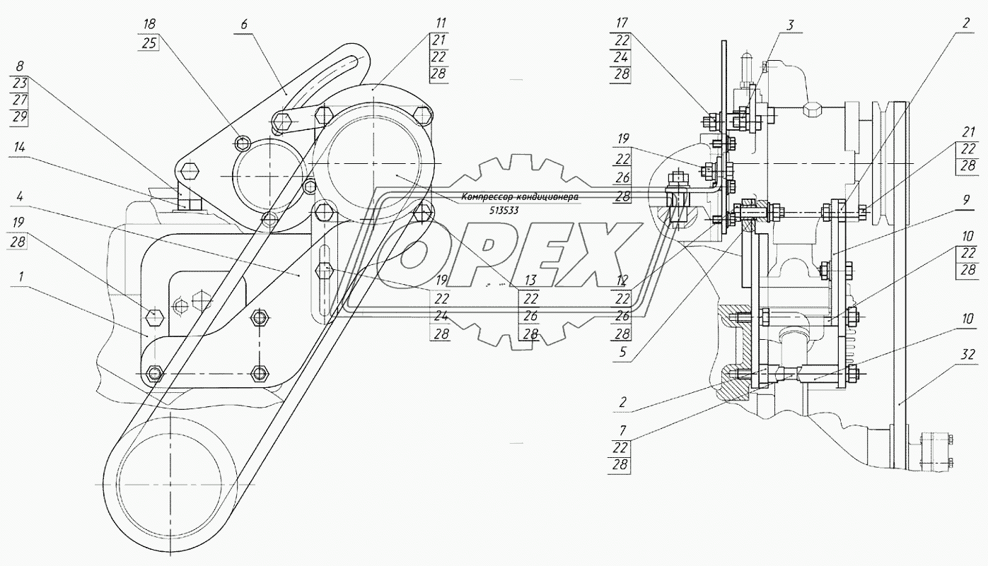 Компрессор кондиционера 950-8114010