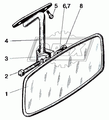 Зеркало заднего вида внутреннее