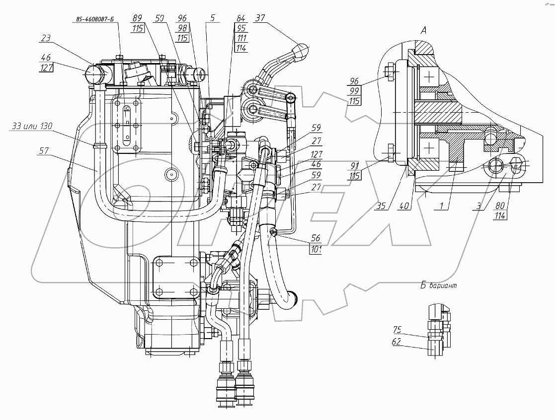 Корпус гидросистемы Р1221-4600015-02
