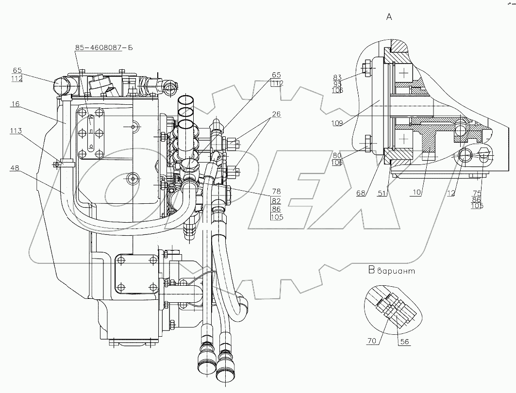 Корпус гидросистемы Р920-4600015