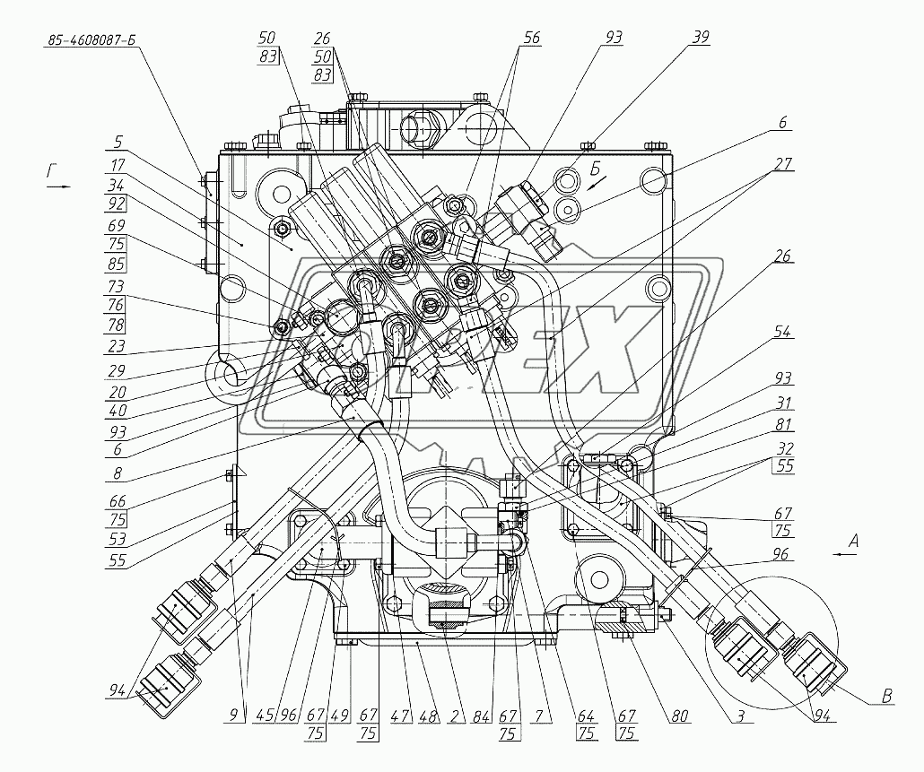 Корпус гидросистемы 952-4600015-07 1