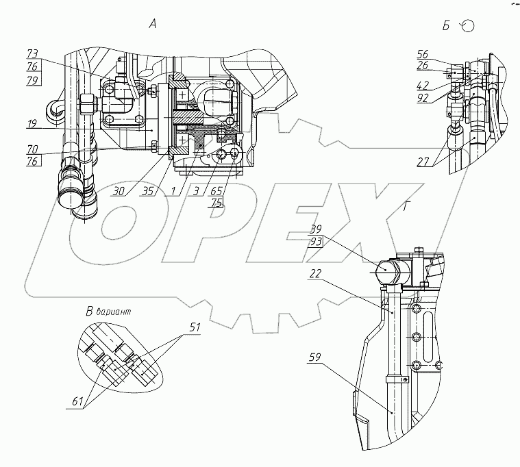Корпус гидросистемы 952-4600015-07