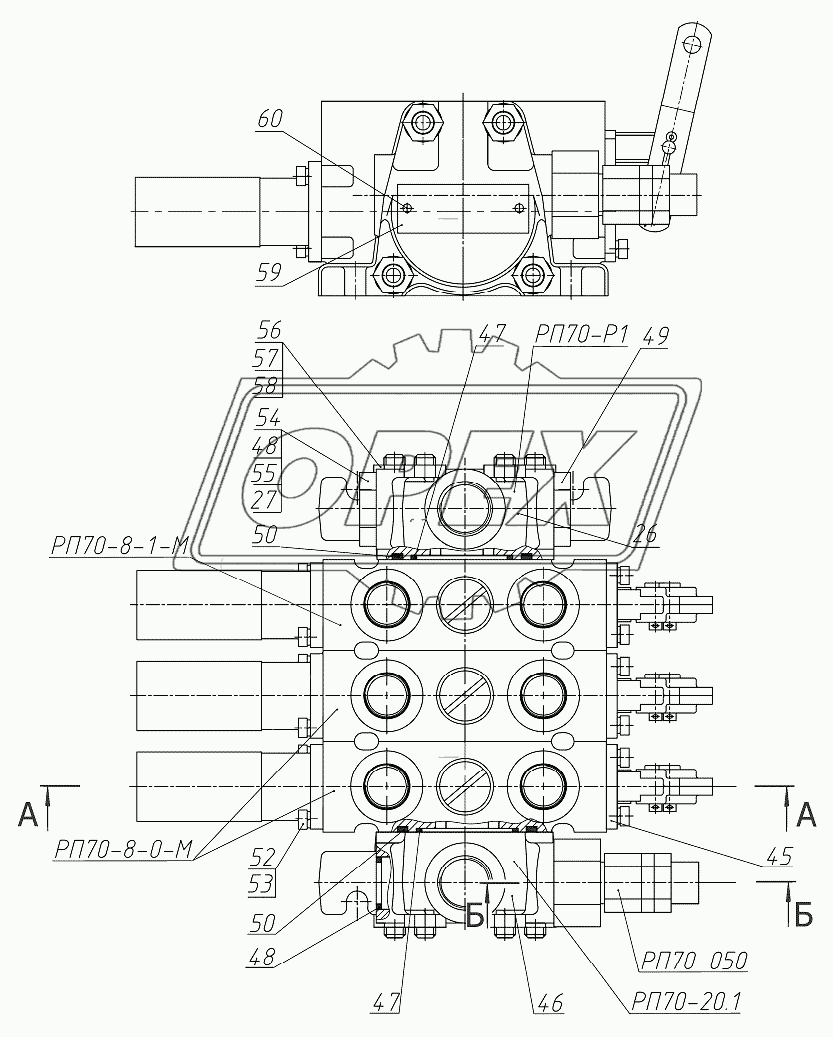 Гидрораспределитель РП70-1221.1 1