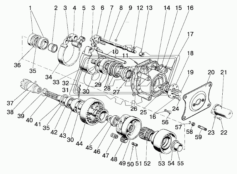 Вал отбора мощности задний 1221-4202010-А