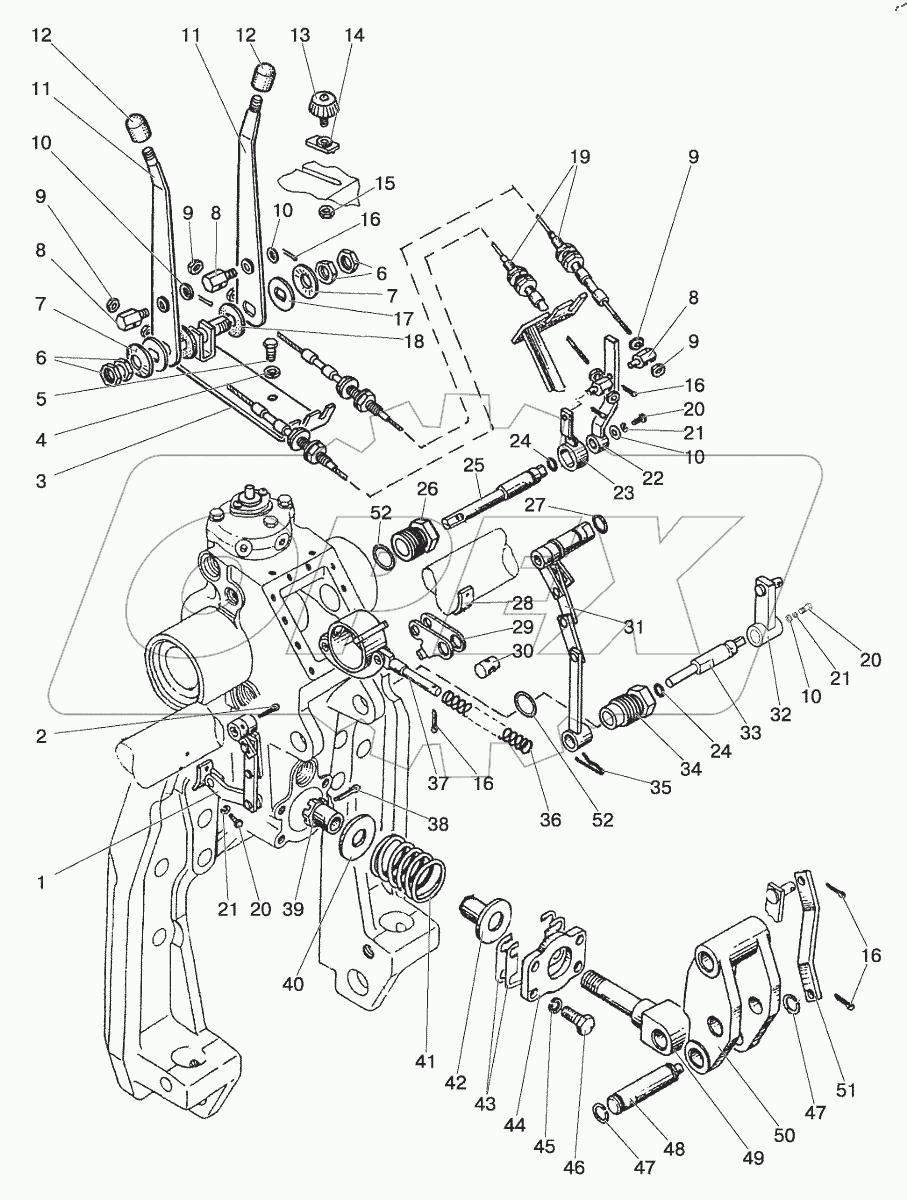  Управление гидроподъемником 820-4635005