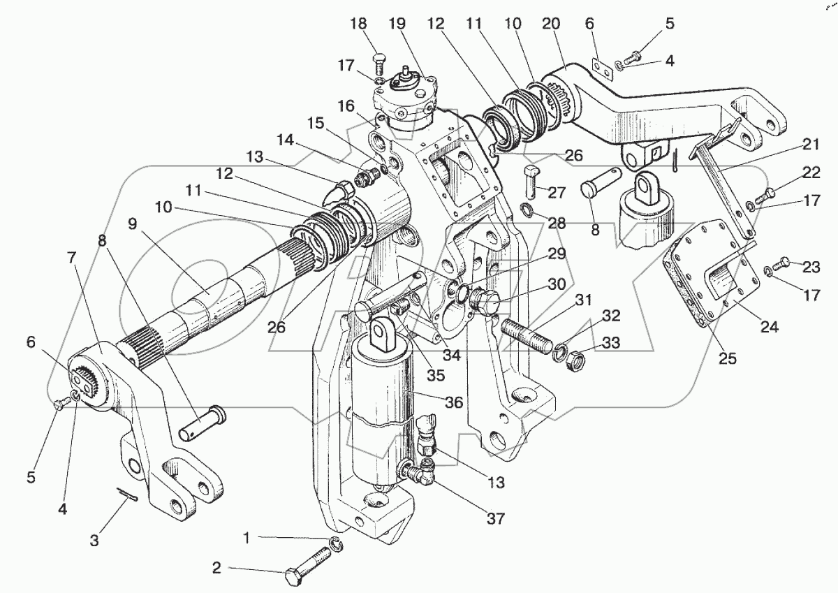  Гидроподъемник (с механическим управлением ЗНУ)