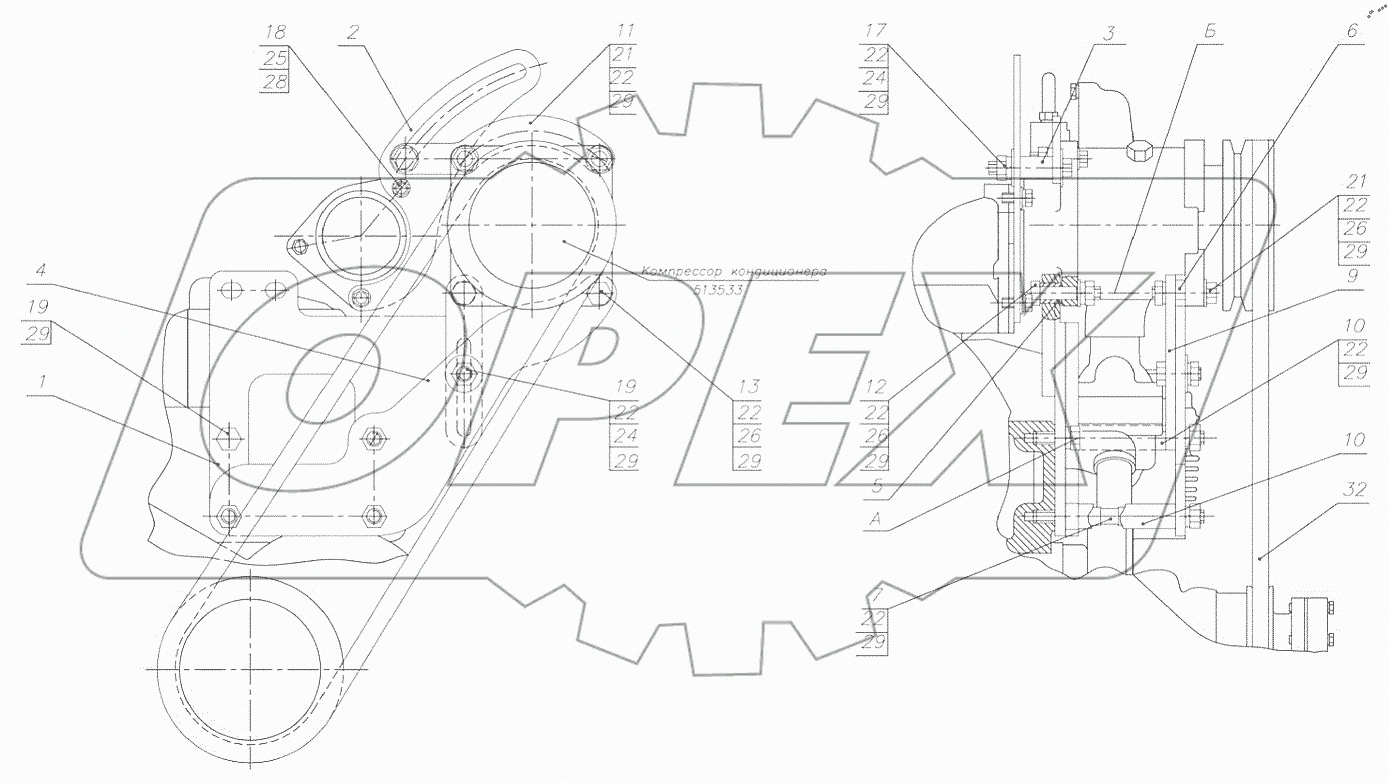  Установка компрессора 952.6-8114010