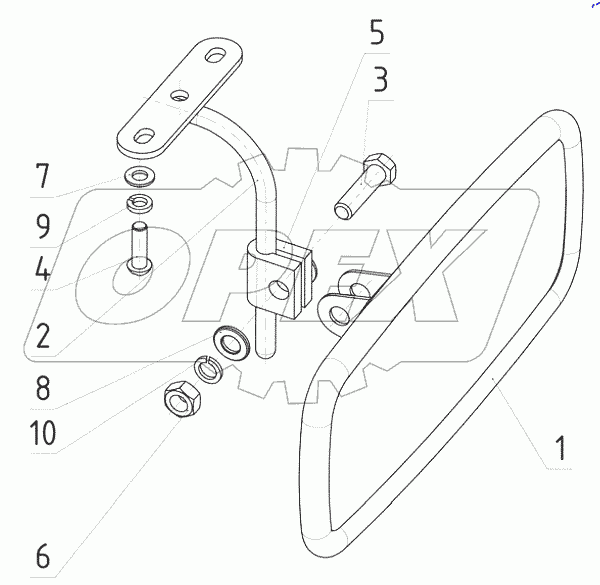  Зеркало заднего вида внутреннее 80-8201035