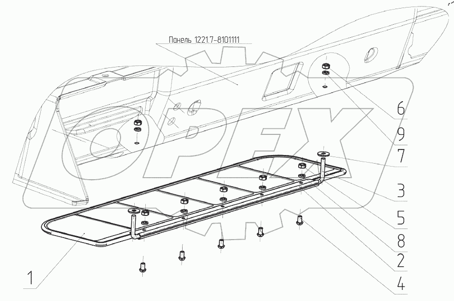  Козырек 80П-8204010