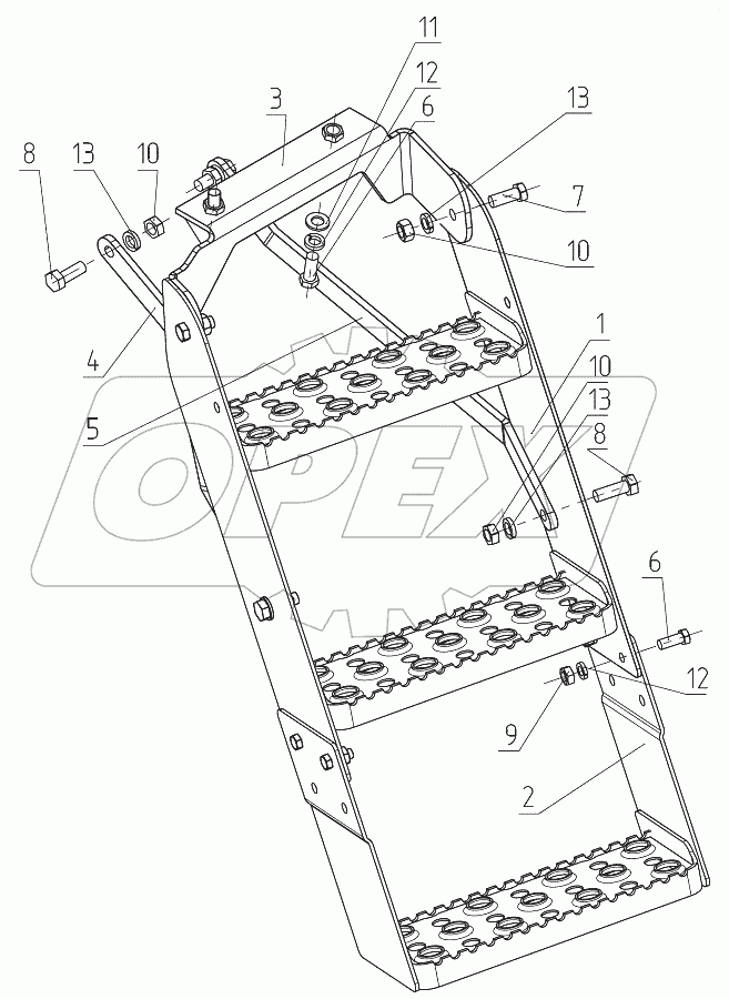  Подножка трактора 952-8405005-А