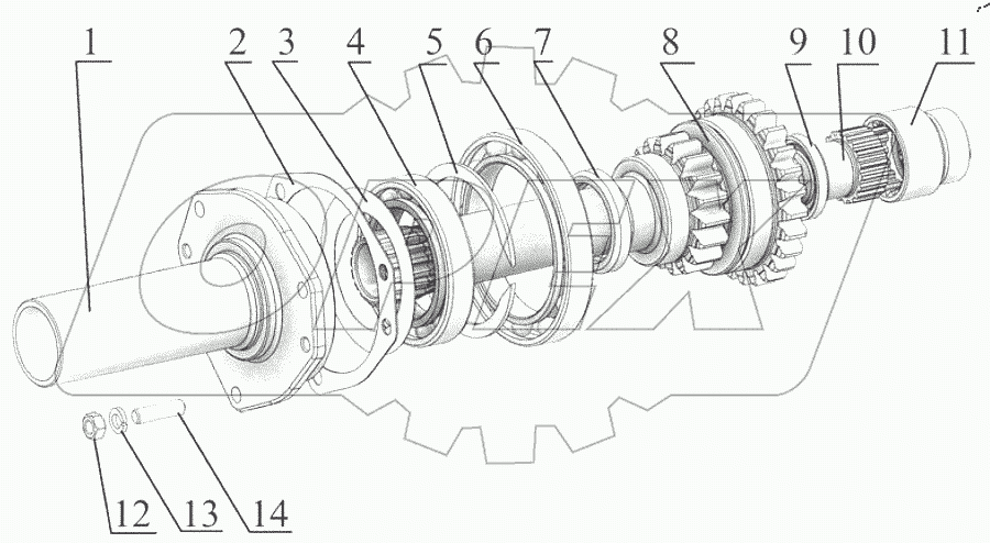  Корпус сцепления