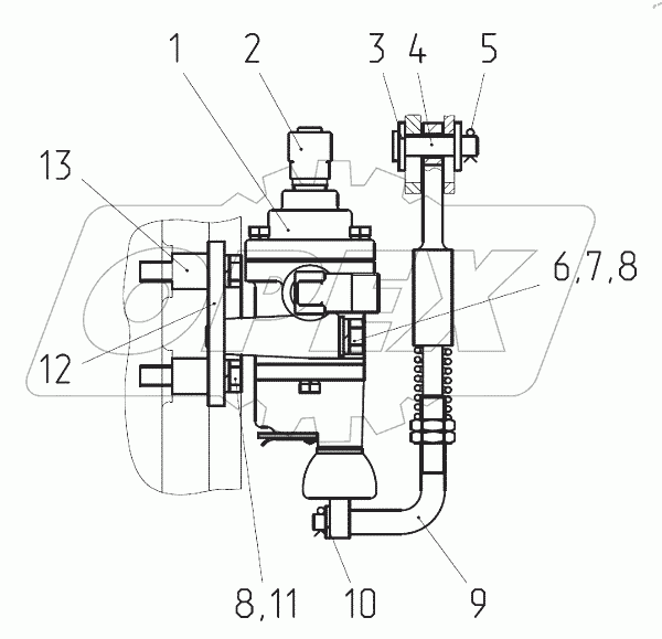  Кран тормозной 85М-3514010-02