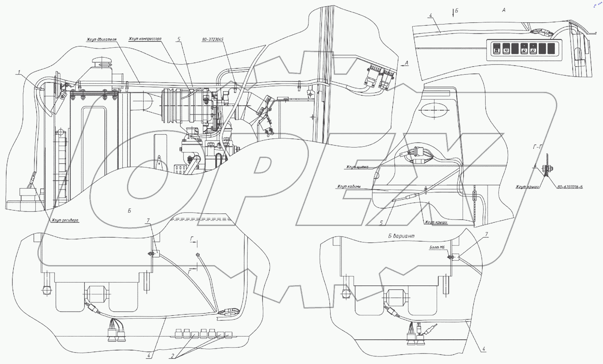  Электрооборудование кондиционера 1221.6Е-3700115