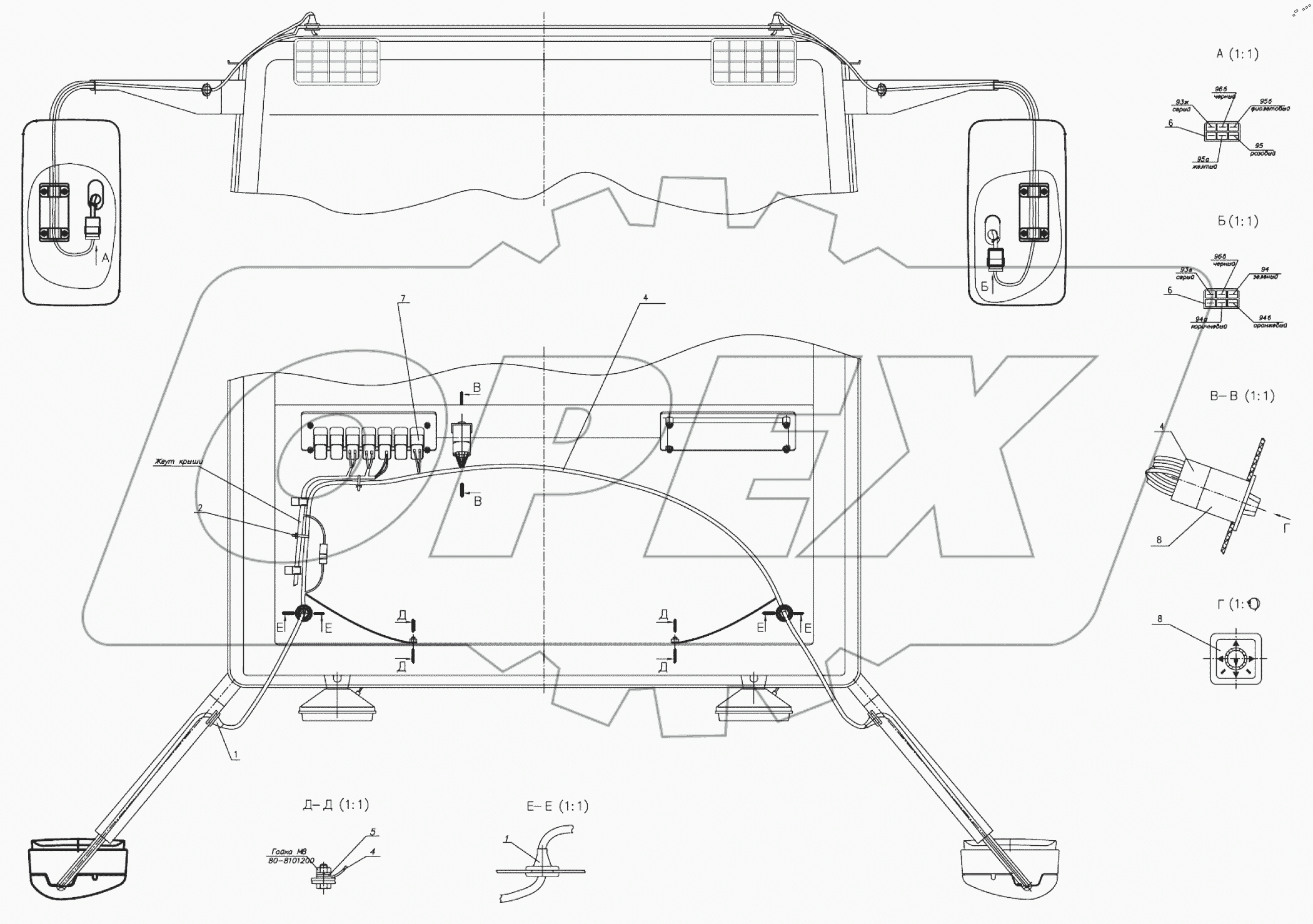  Управление зеркалами 1221.6-3700130