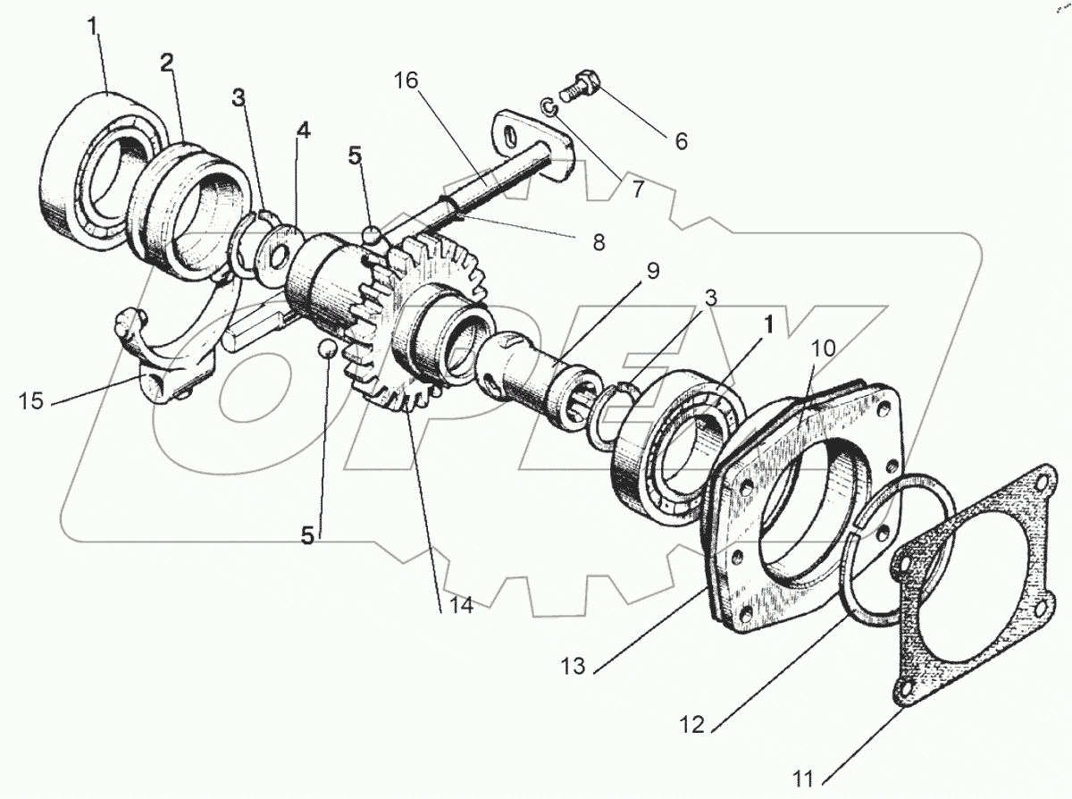  Привод насоса 85-4604010, 80-4600010