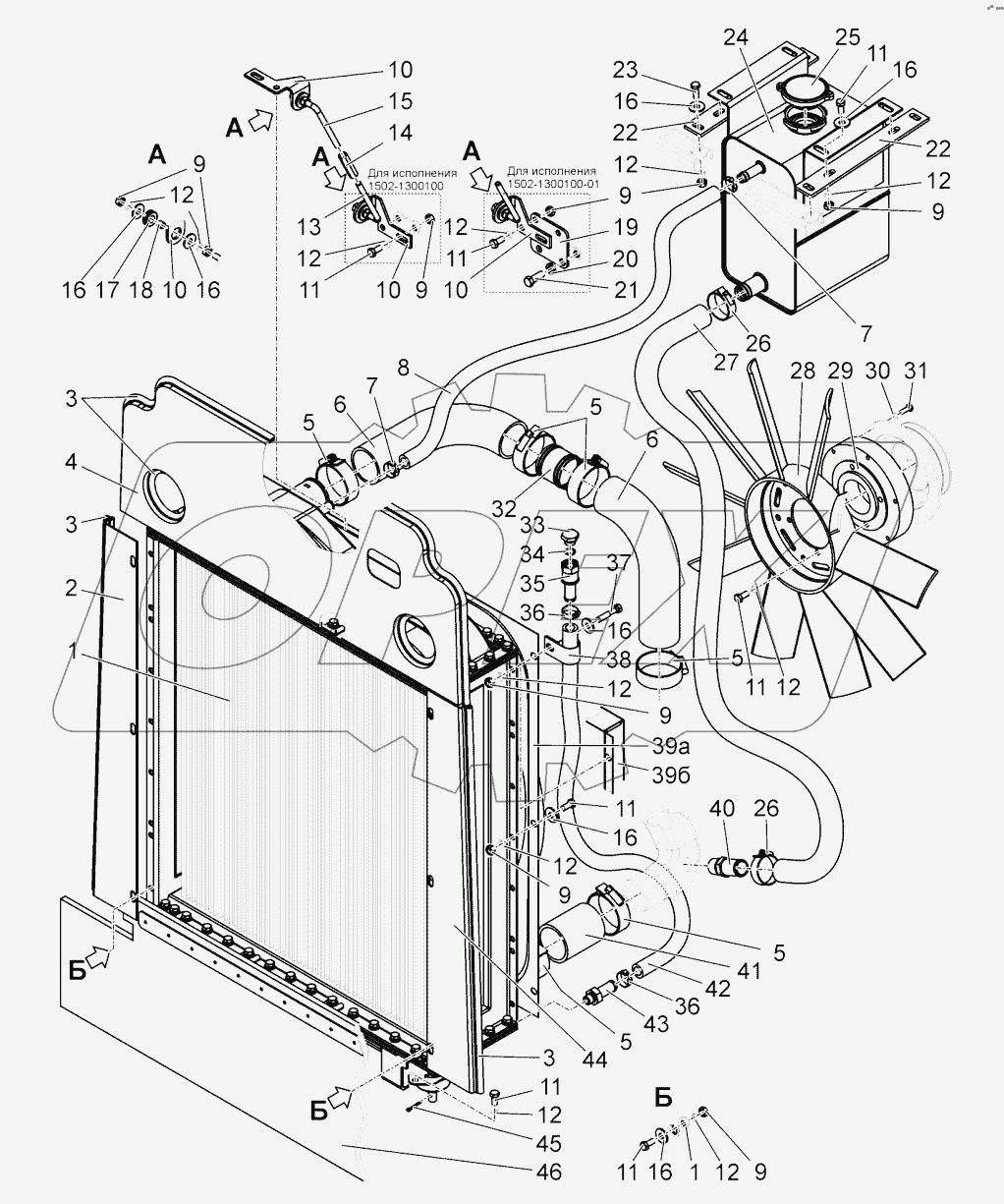  Система охлаждения. Устройство сливное. Штуцер сливной