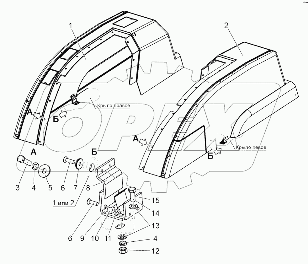  Установка крыльев