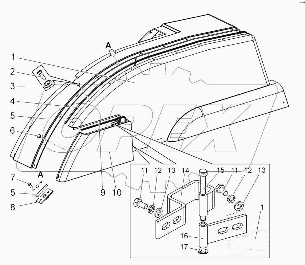  Крыло левое