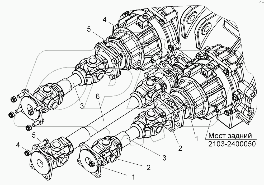  Передача карданная трансмиссии