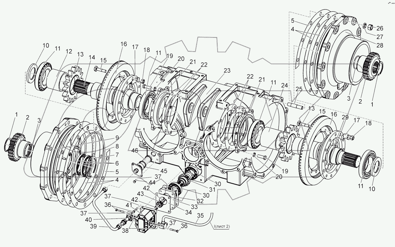  Мост задний