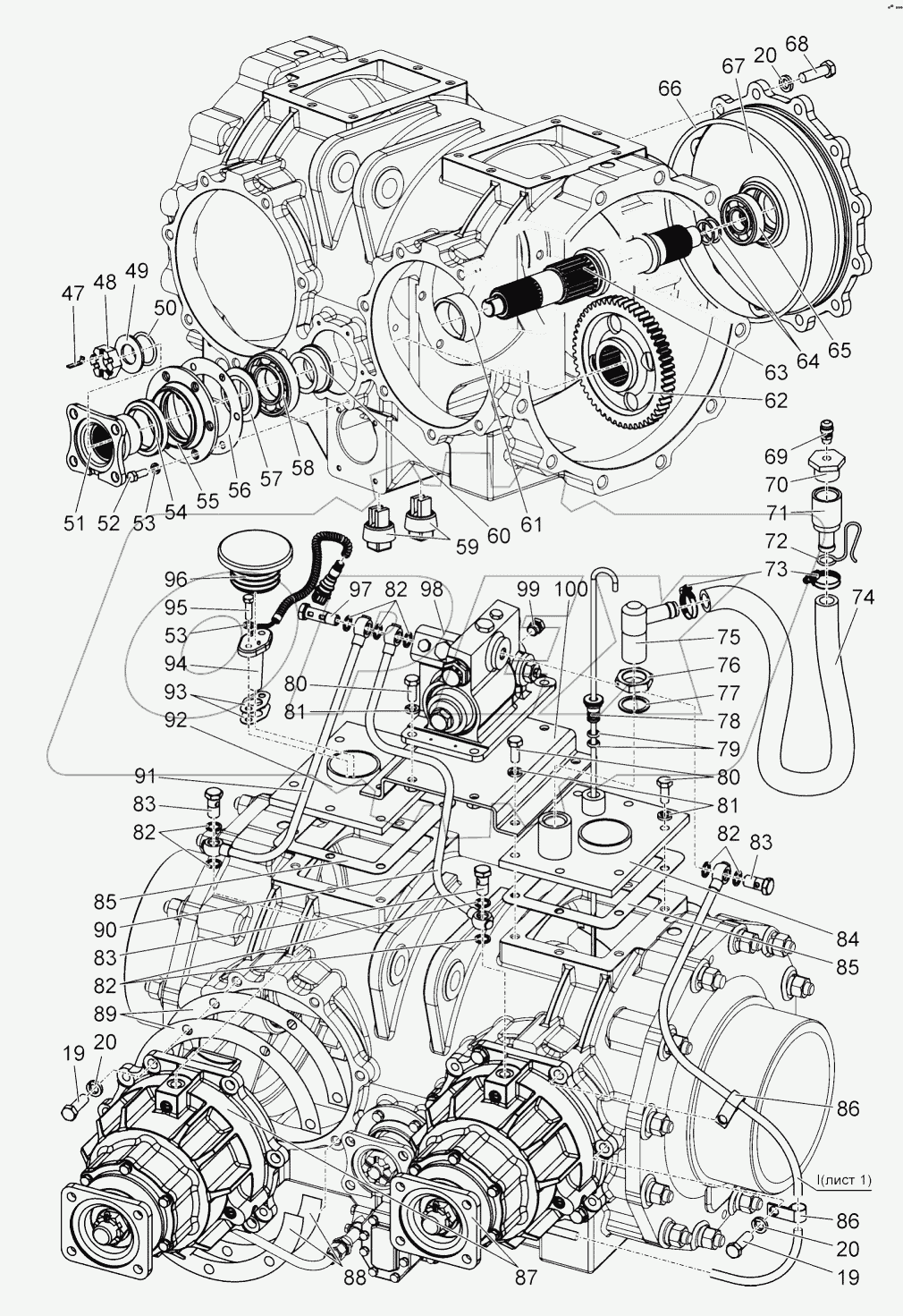  Мост задний