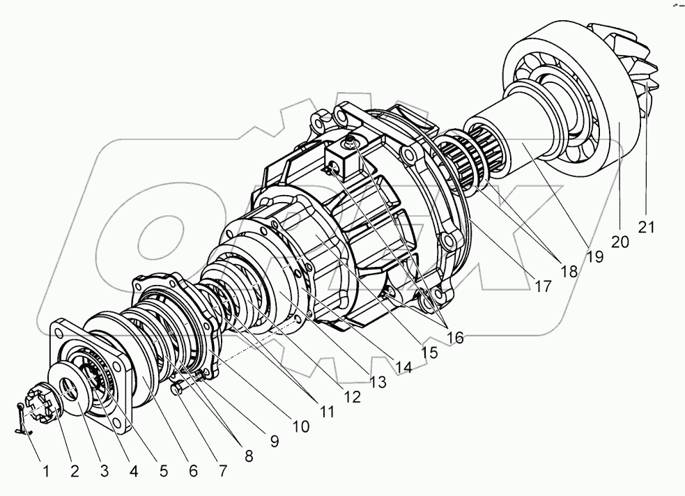  Вал-шестерня