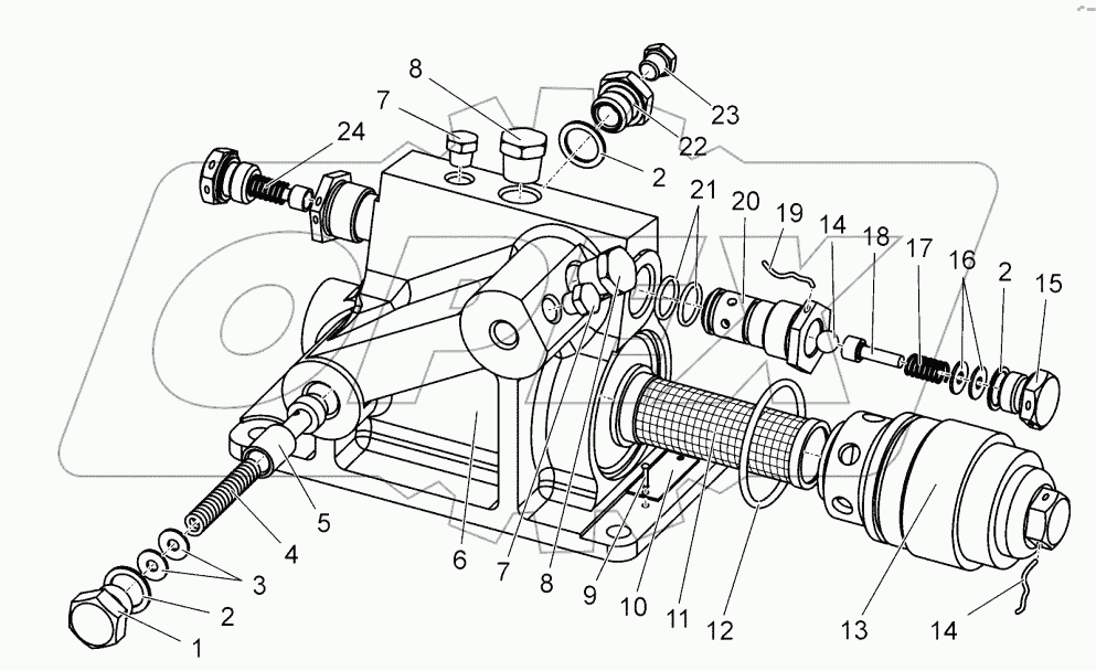 Коробка клапанная с фильтром. Клапан