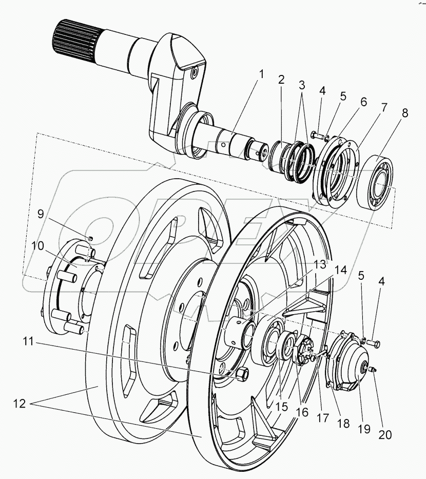  Колесо направляющее