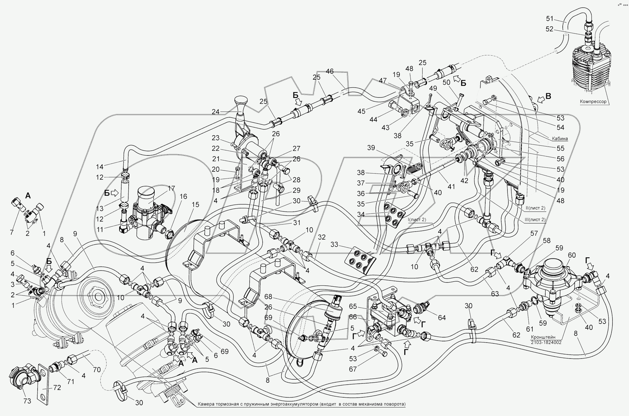  Система управления тормозами