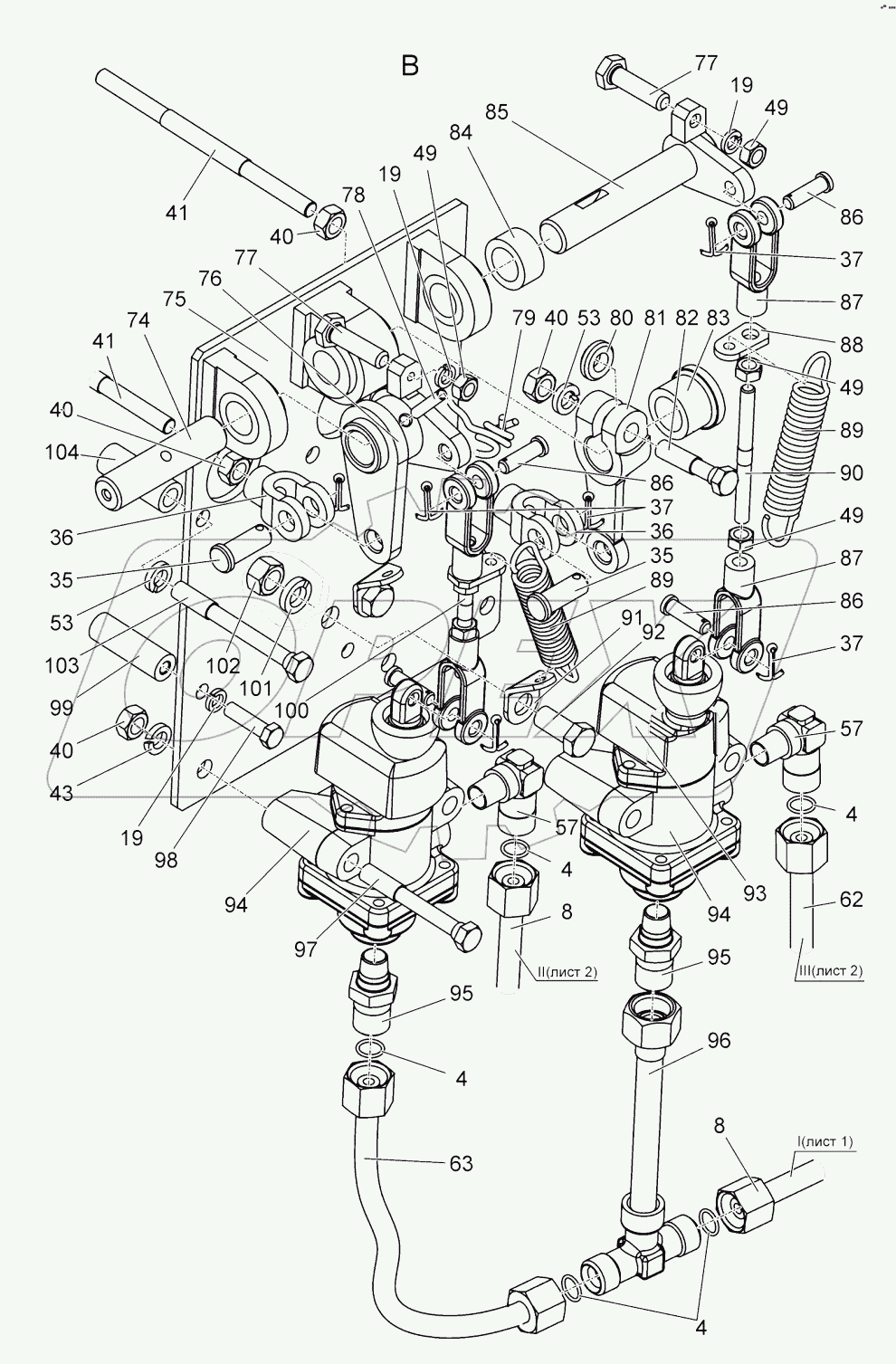  Система управления тормозами