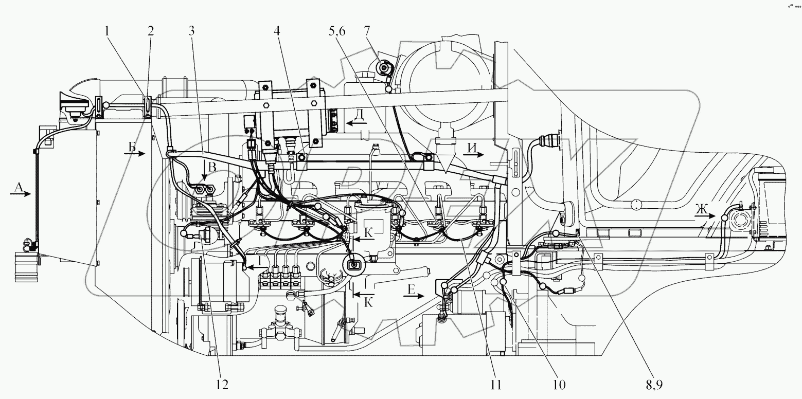  Электрооборудование двигателя