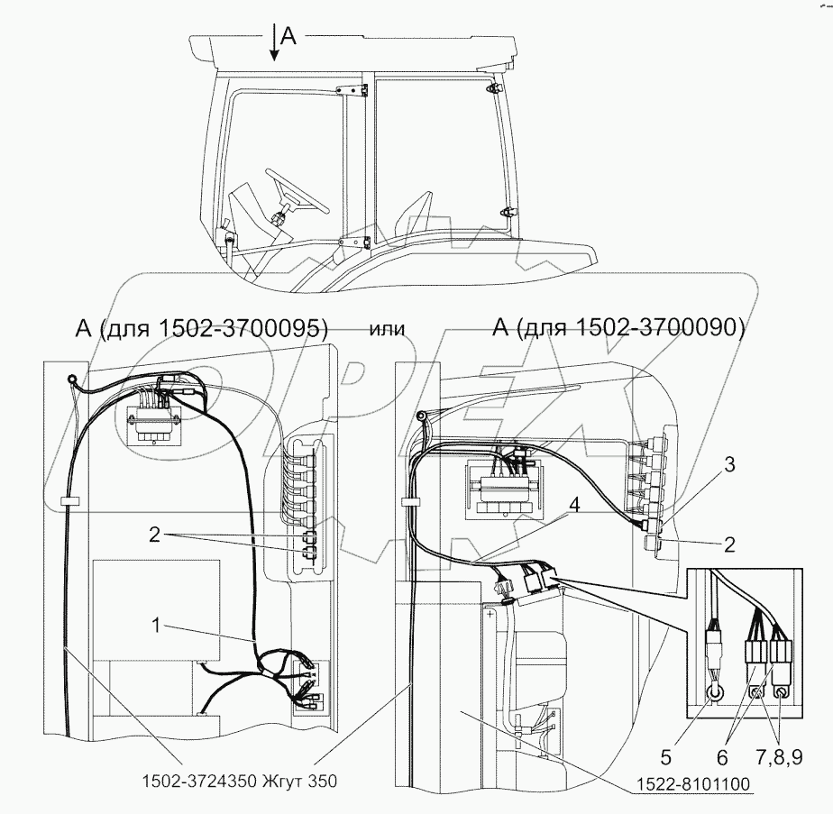  Электрооборудование кондиционера или отопителя-вентилятора