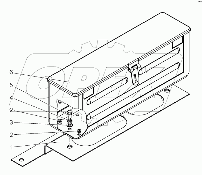  Установка инструментального ящика