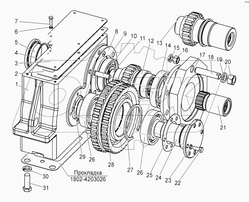  Редуктор. Вал-шестерня