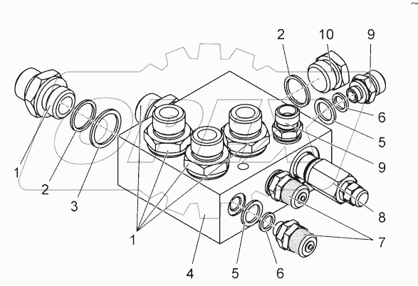  Колодка напорная