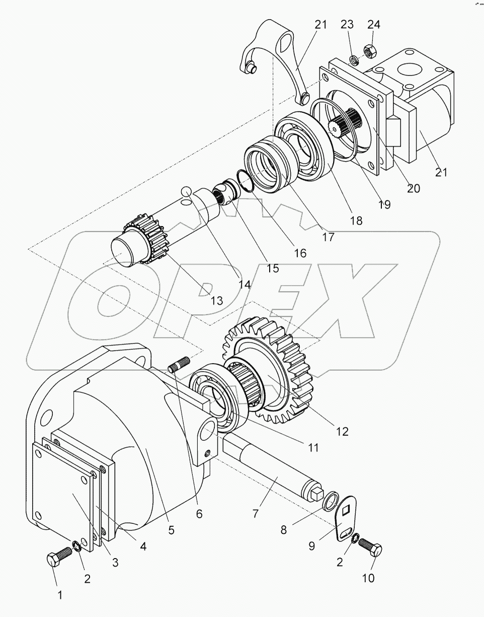  Привод насоса. Вал