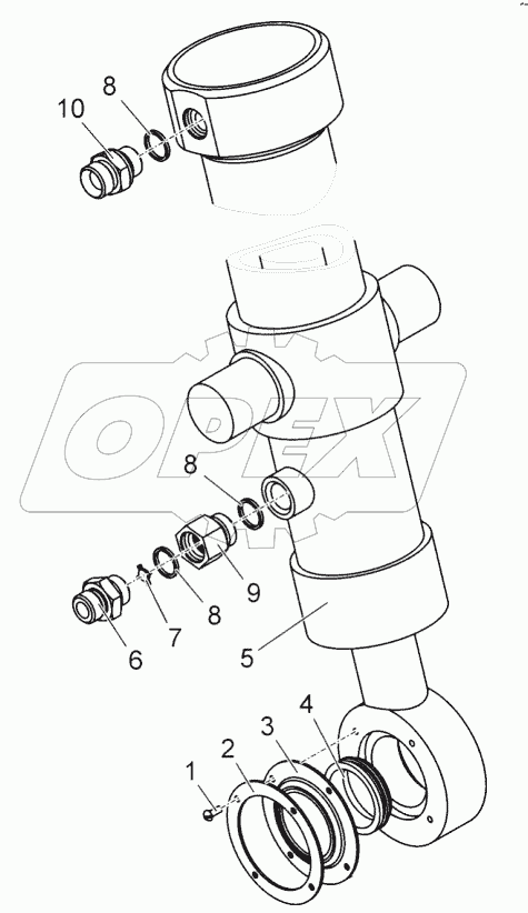  Гидроцилиндр. Клапан замедлительный