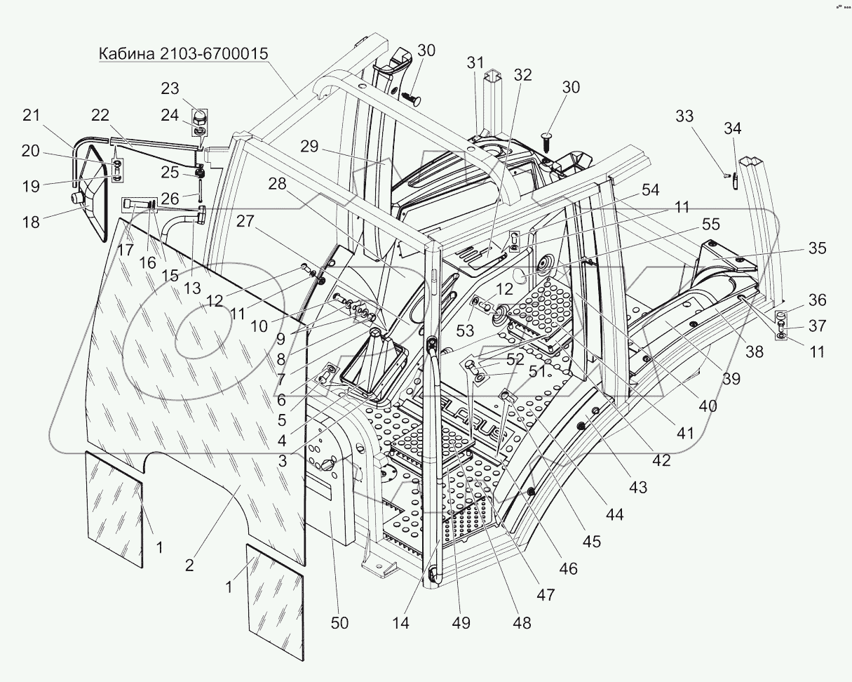  Кабина. Установка пульта. Пульт