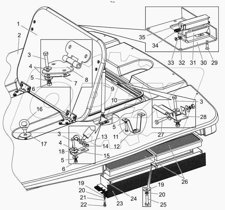  Крыша. Установка фильтра. Панель