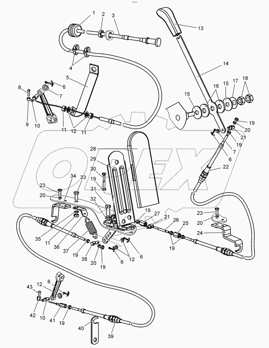  Управление подачей топлива. Кронштейн. Серьга