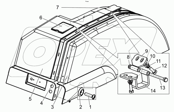  Крыло правое